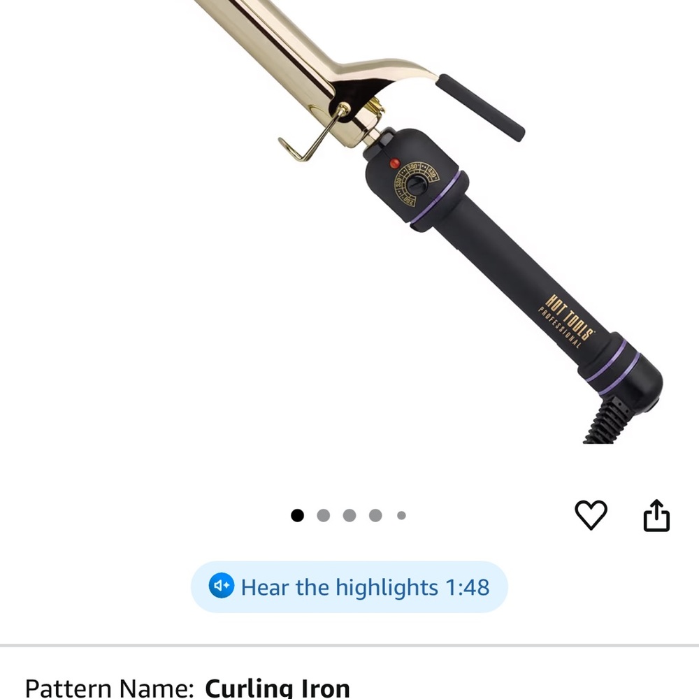 Hot Tools Professional 1in Curling Iron